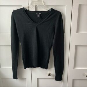 Classic Black V-Neck Sweater